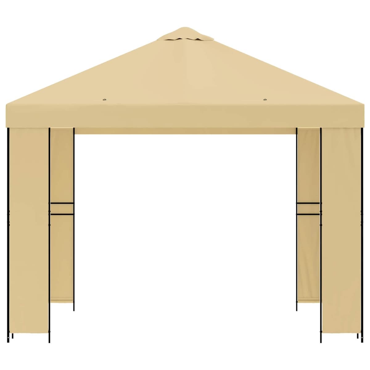 3 x 3 m Outdoor Gazebo with Cream Canopy