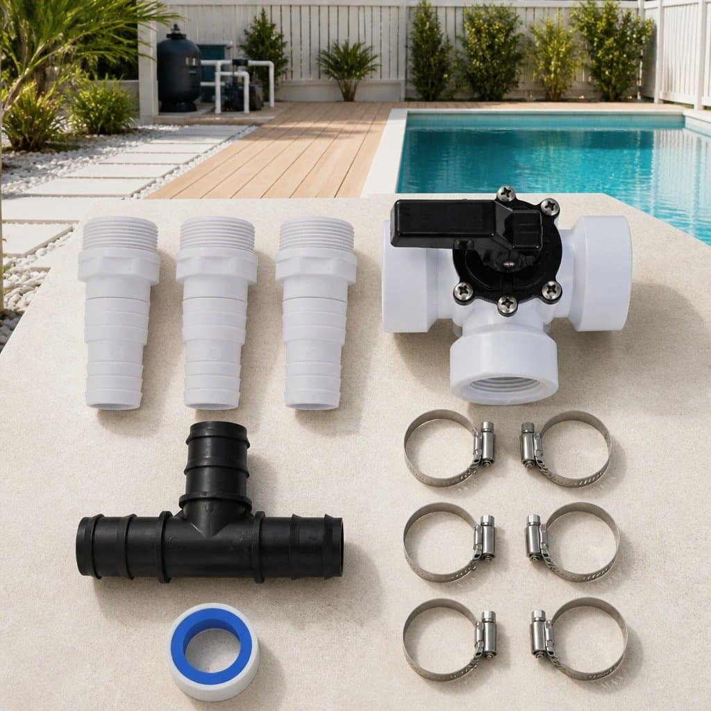 Pool Solar Heater Bypass Kit with Steel Components