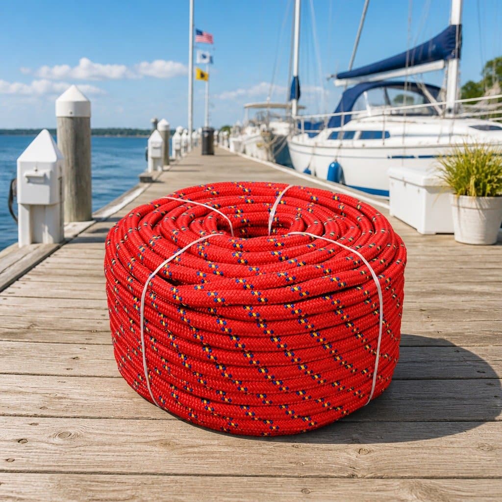 10mm Polypropylene Marine Rope 50m Red