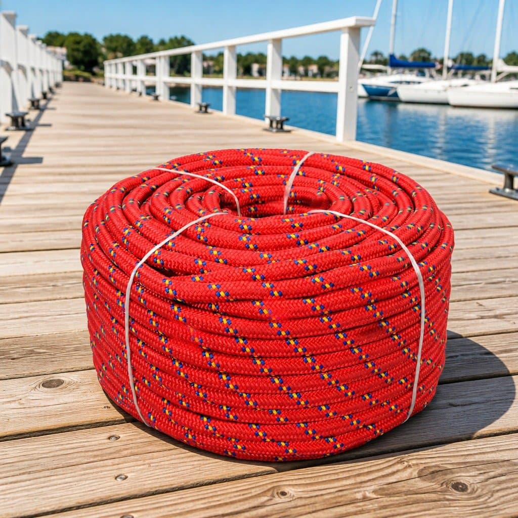 Red Polypropylene Marine Rope 12mm 50m