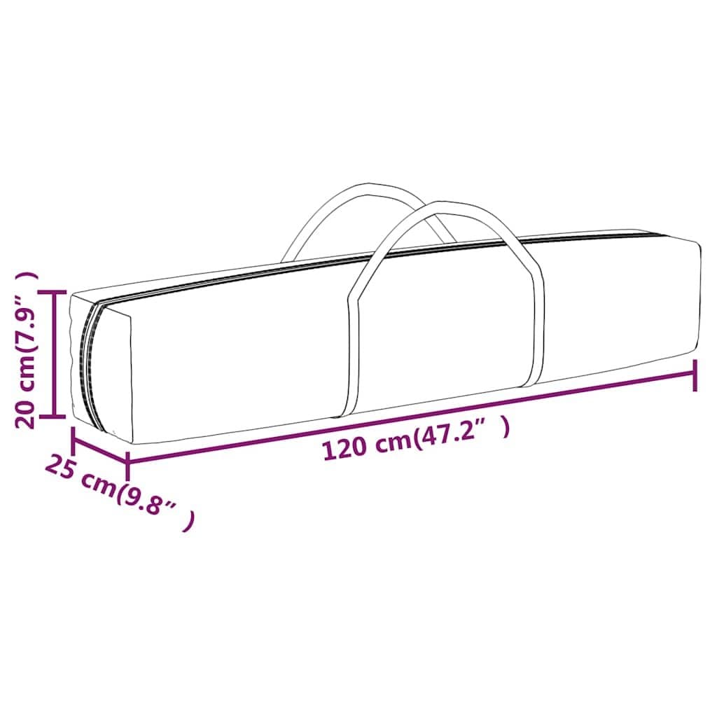Cream 2x2m Outdoor Folding Party Tent with Steel Frame