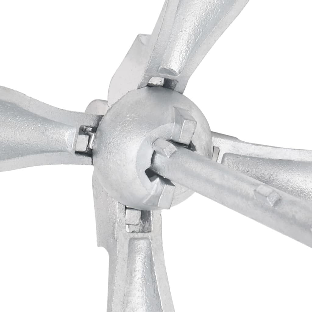 Folding Anchor 4-Claw Grapnel Boat Docking Watercraft Silver Portable Compact