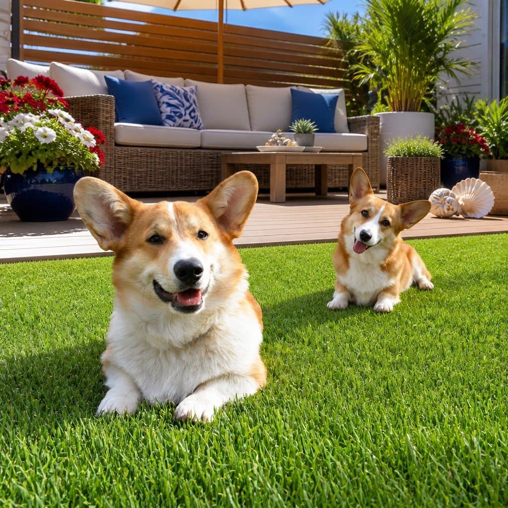 30mm Thick Artificial Lawn Turf 2m x 5m Durable Grass
