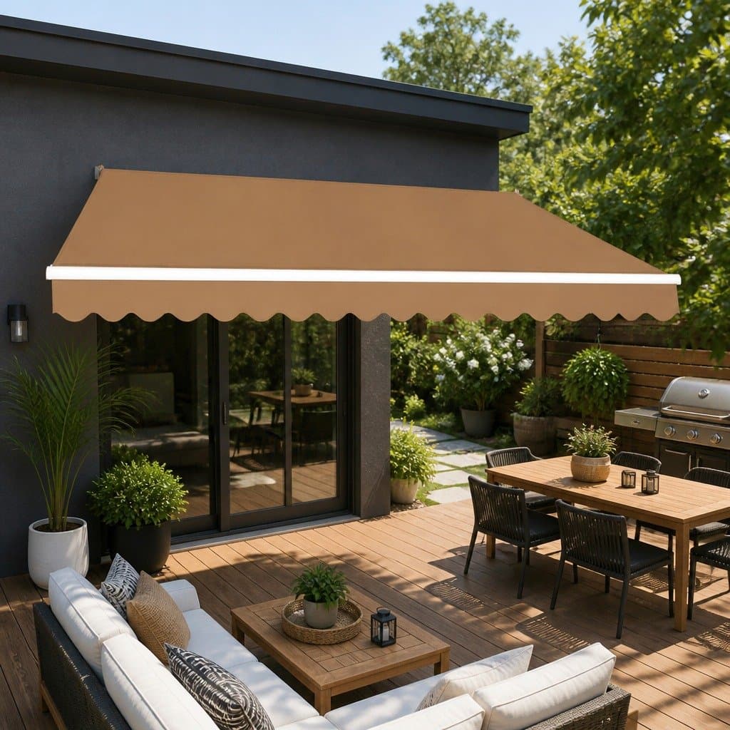 Motorised Remote Control Awning for Outdoors