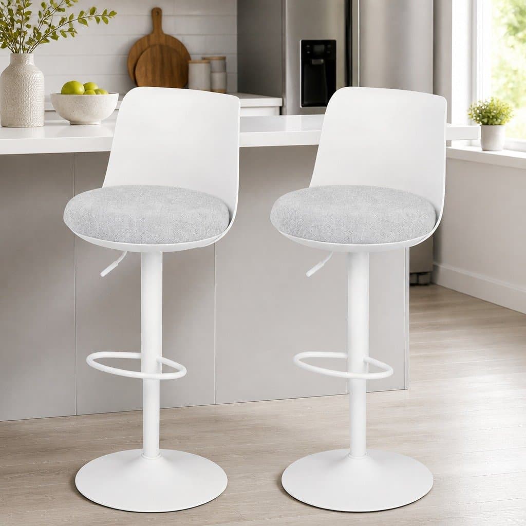 Bar Stools Set of 2 with Gas Lift for Kitchen