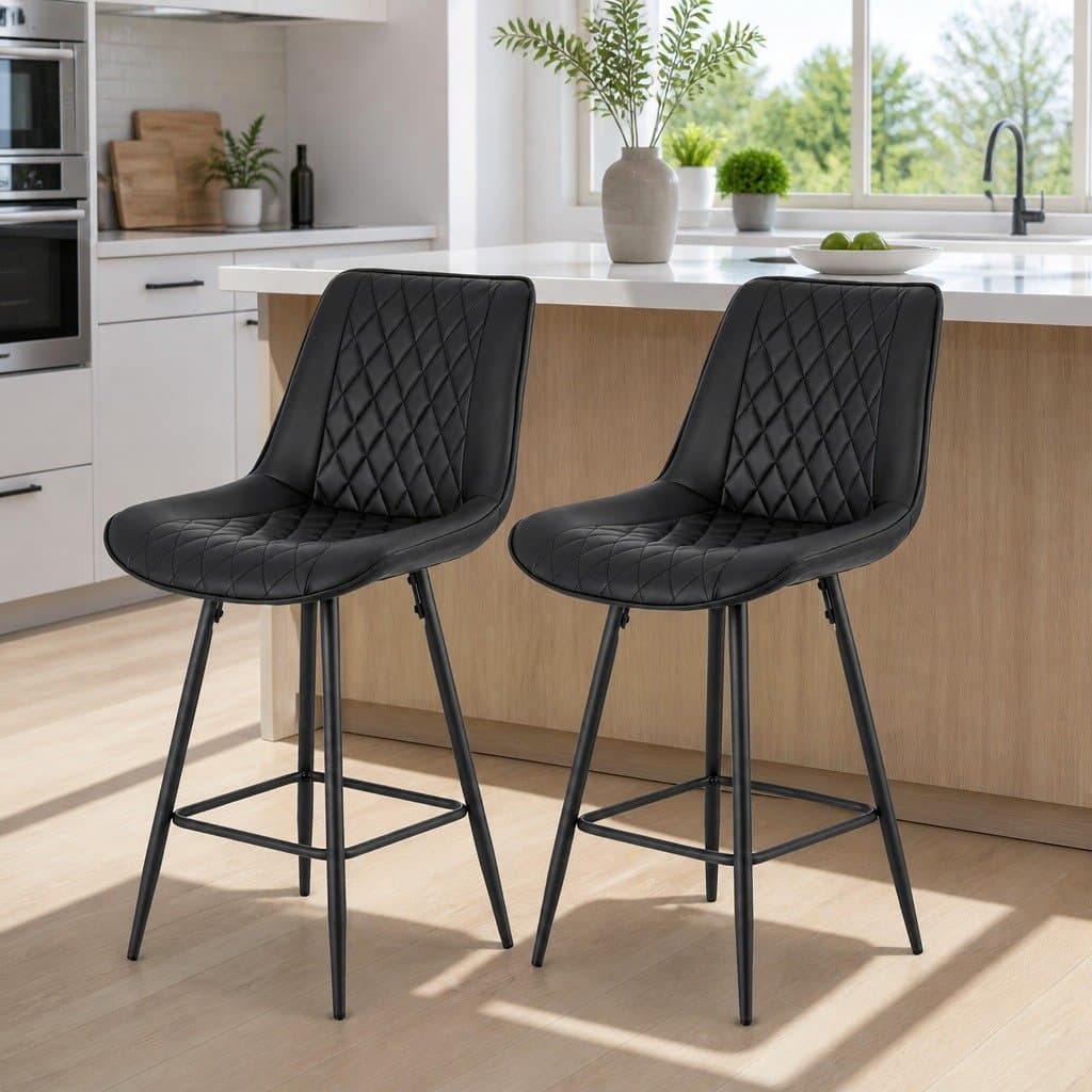 Bar Stools Set of 2 for Kitchen or Dining