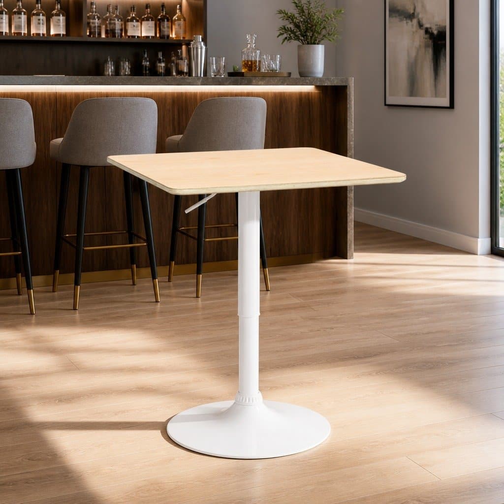 Bar Table with 360° Swivel and Gas Lift