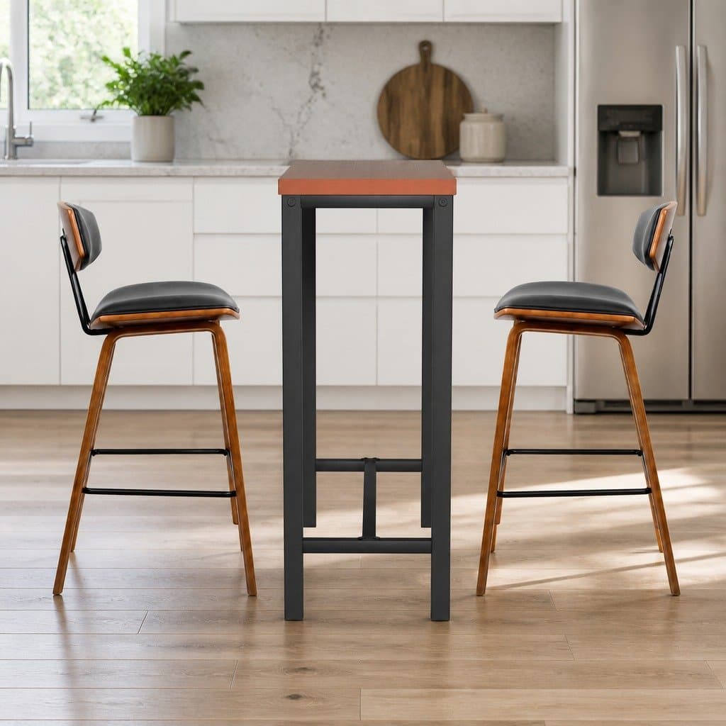 Bar Table and Stools Set for Dining or Pub