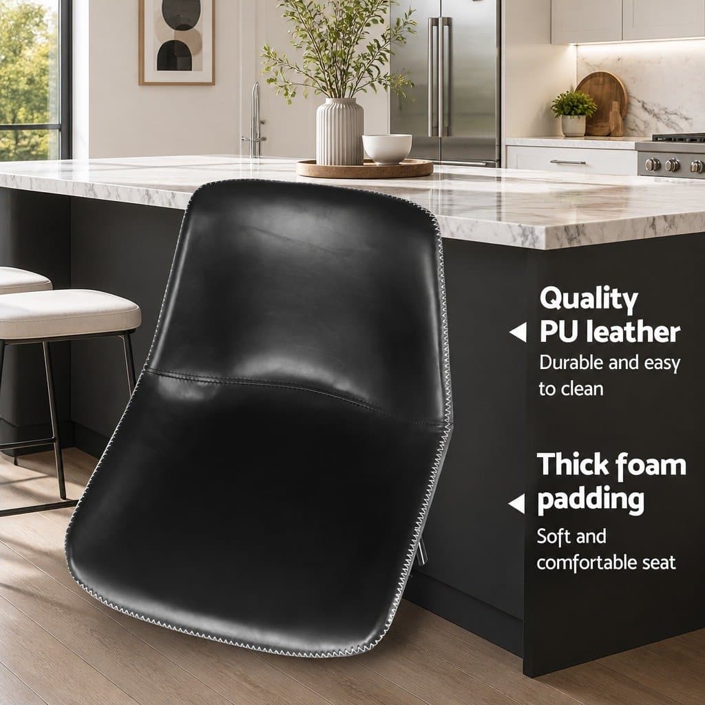 Bar Stools Set of 4 with Padded Seats