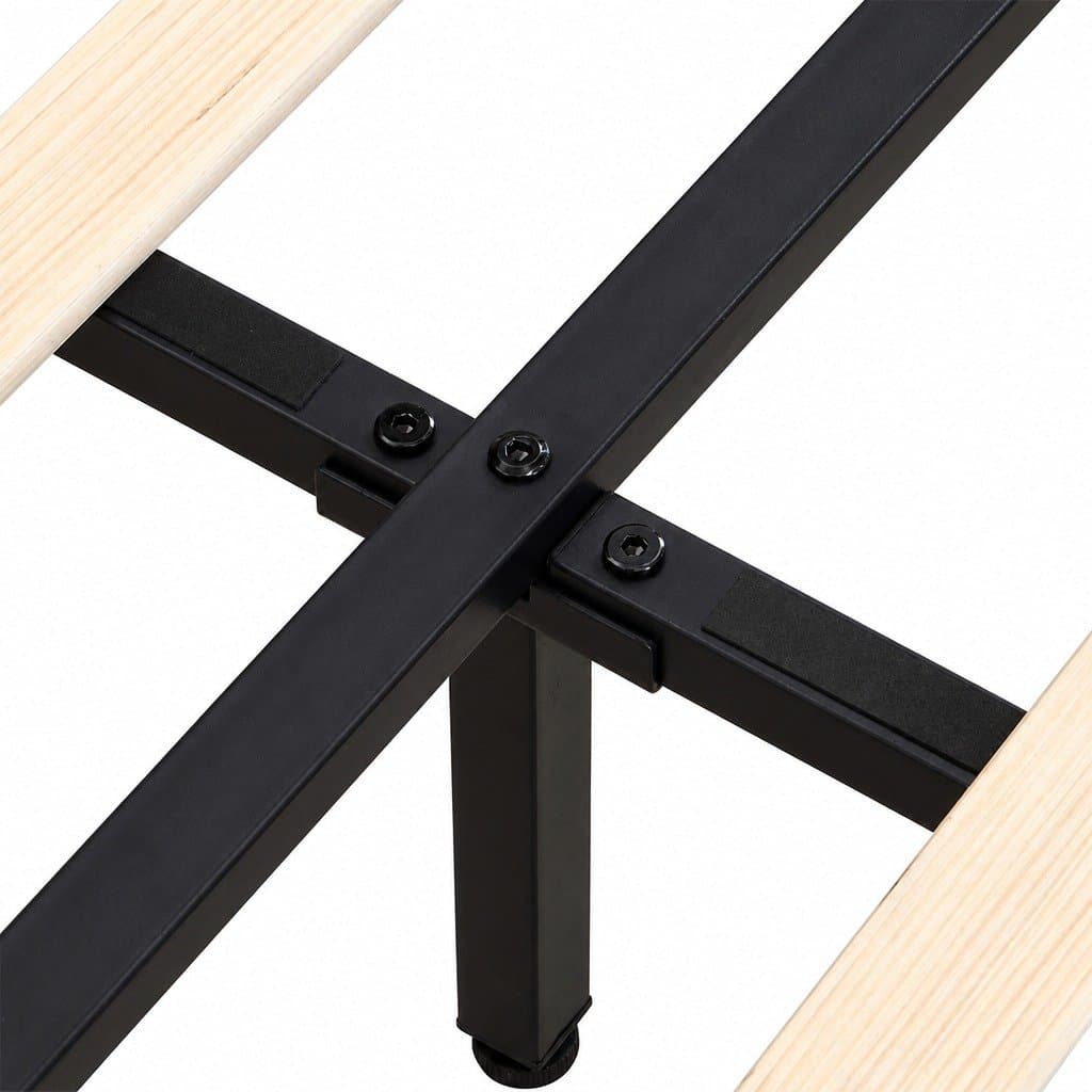 Floating Bed Frame Queen with LED Headboard