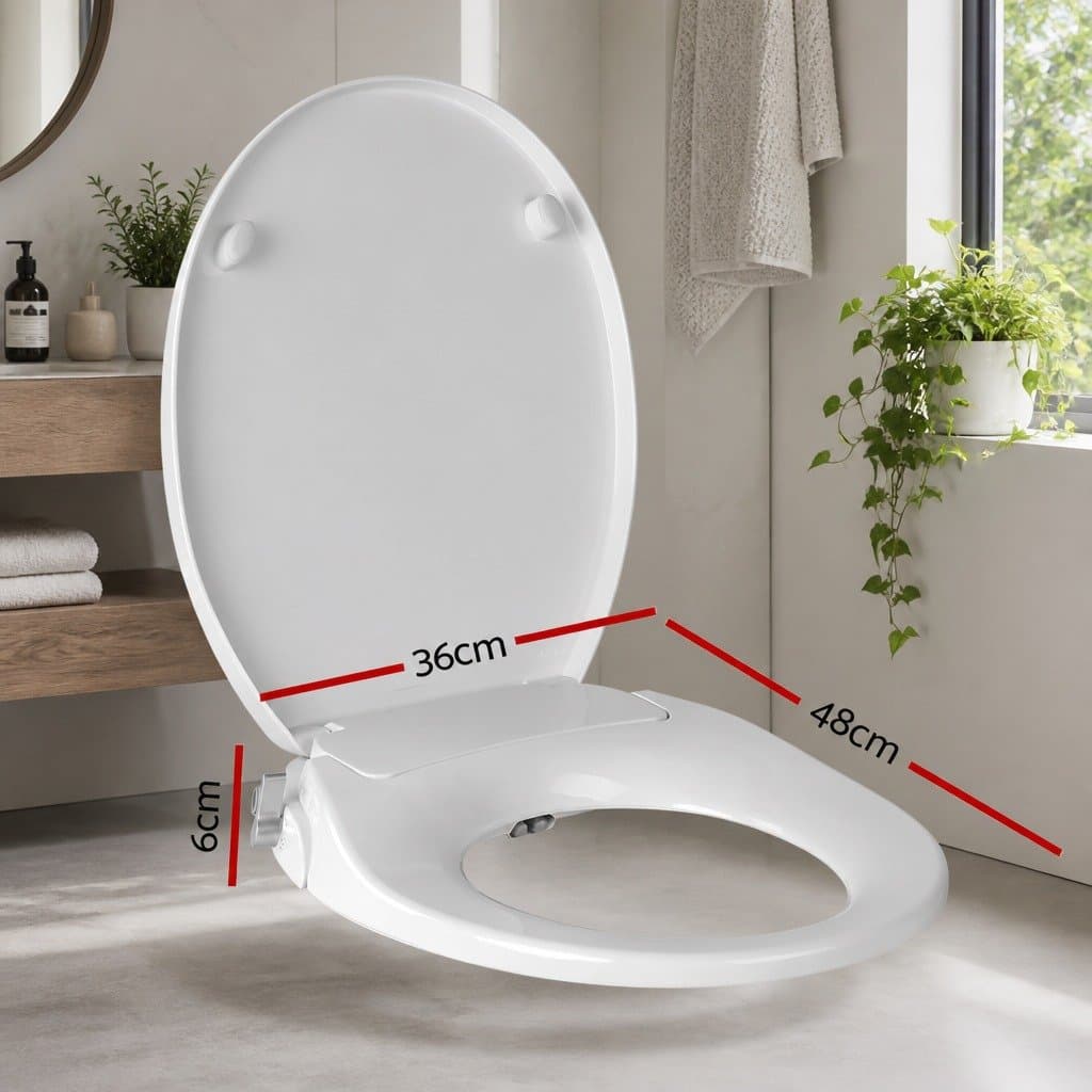 Non-Electric Bidet Toilet Seat Cover with Water Spray