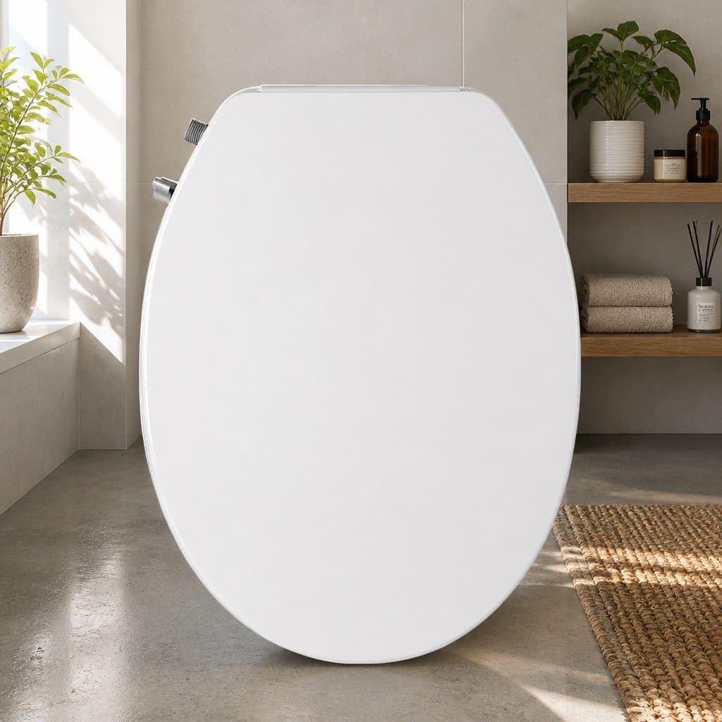 Non-Electric Bidet Toilet Seat Cover with Water Spray