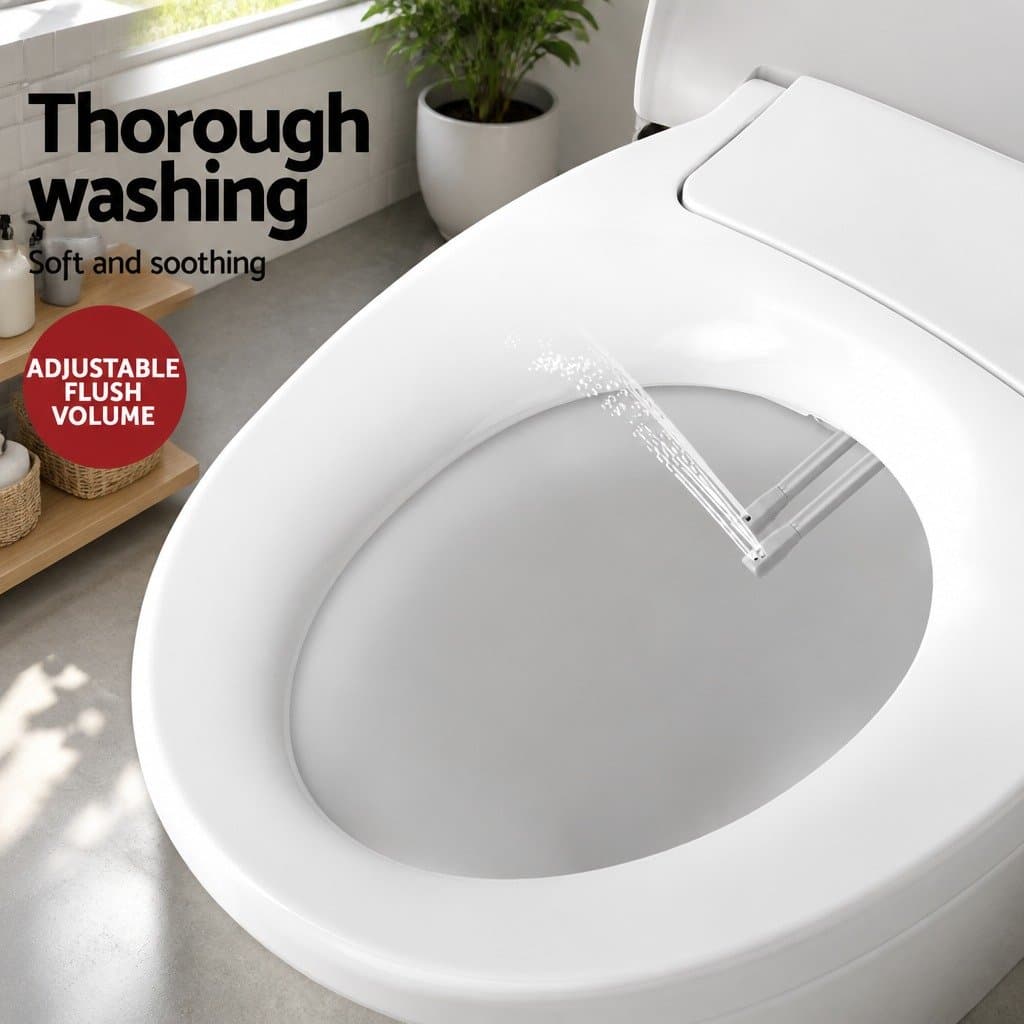 Non-Electric Bidet Toilet Seat Cover with Water Spray