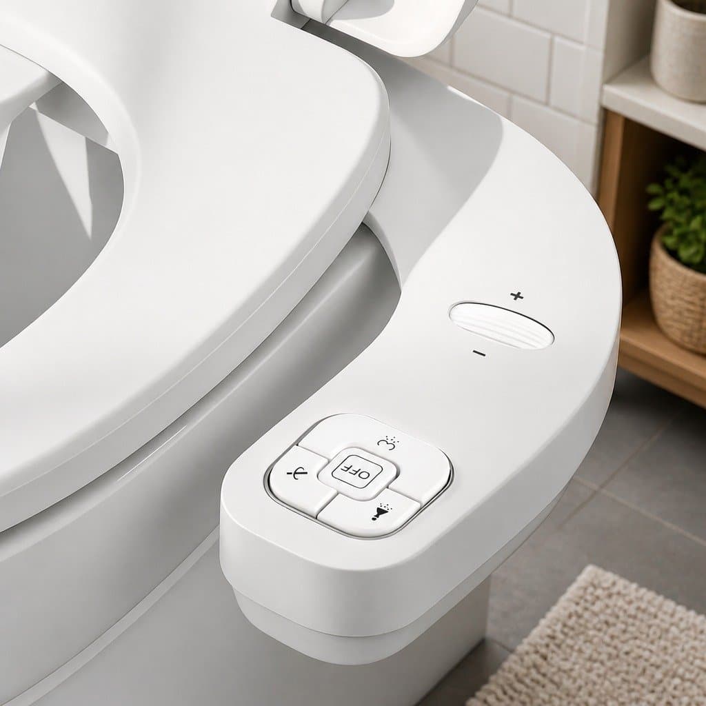 Ultra-Slim Bidet Attachment for Toilets