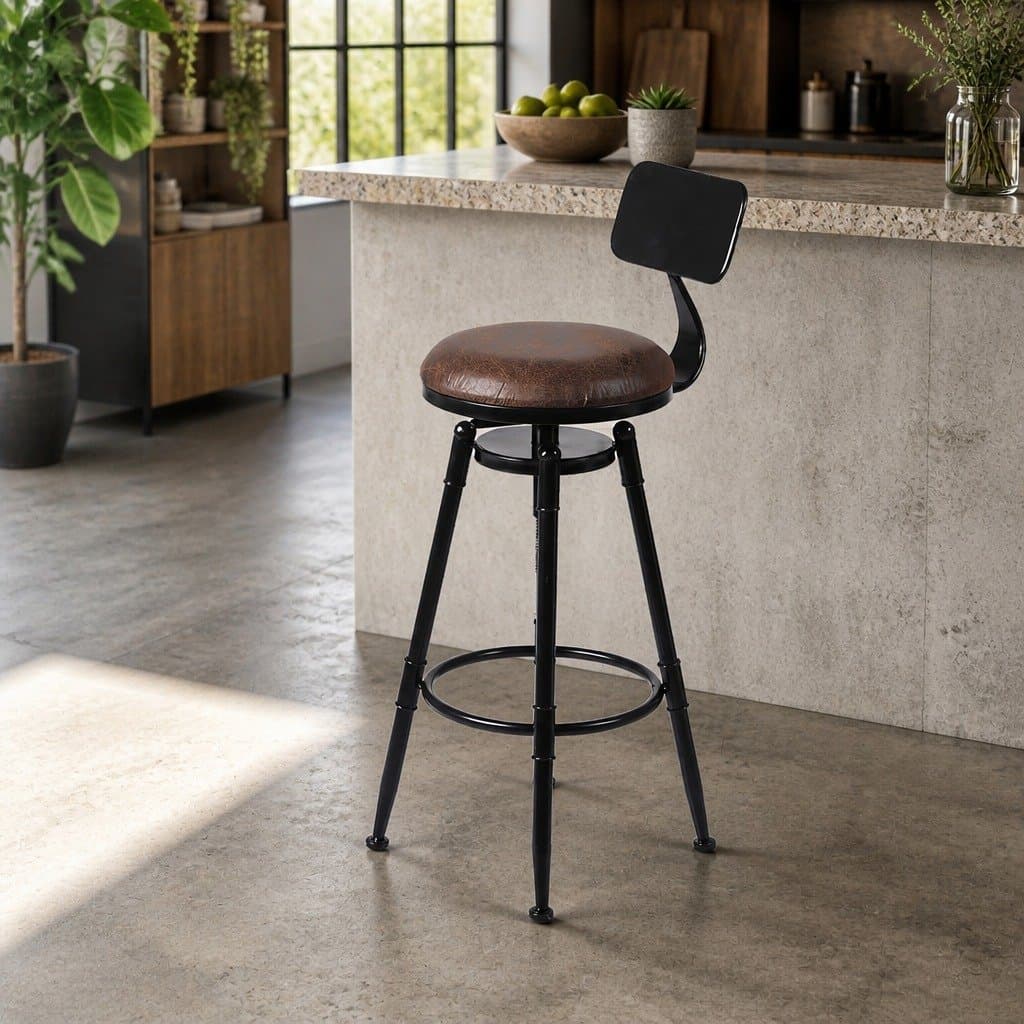 Adjustable Swivel Bar Stool for Dining Areas