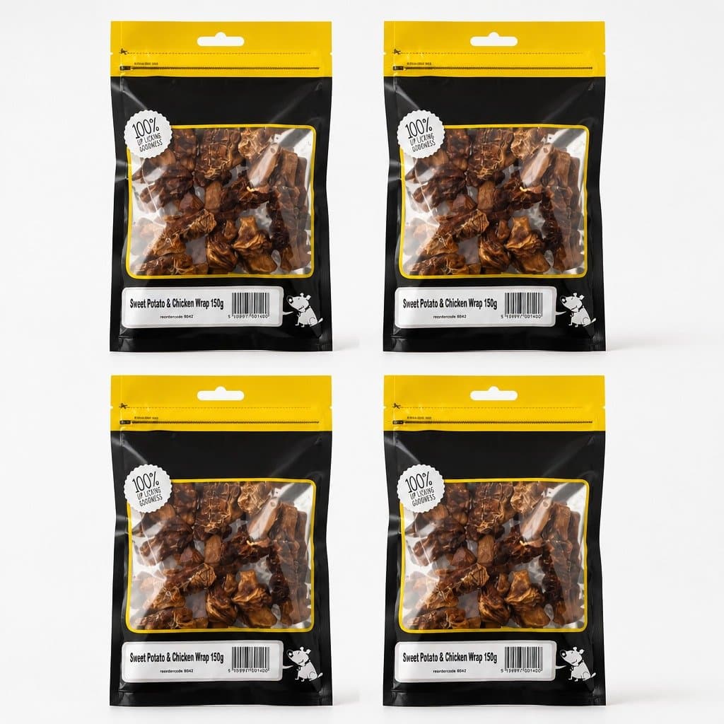 Sweet Potato Chicken Bites for Dogs 150g x 4 Pack