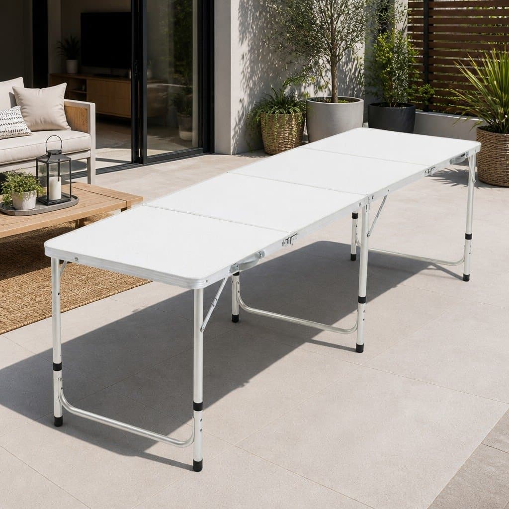 240CM Aluminium Folding Camping Table for Outdoor Use