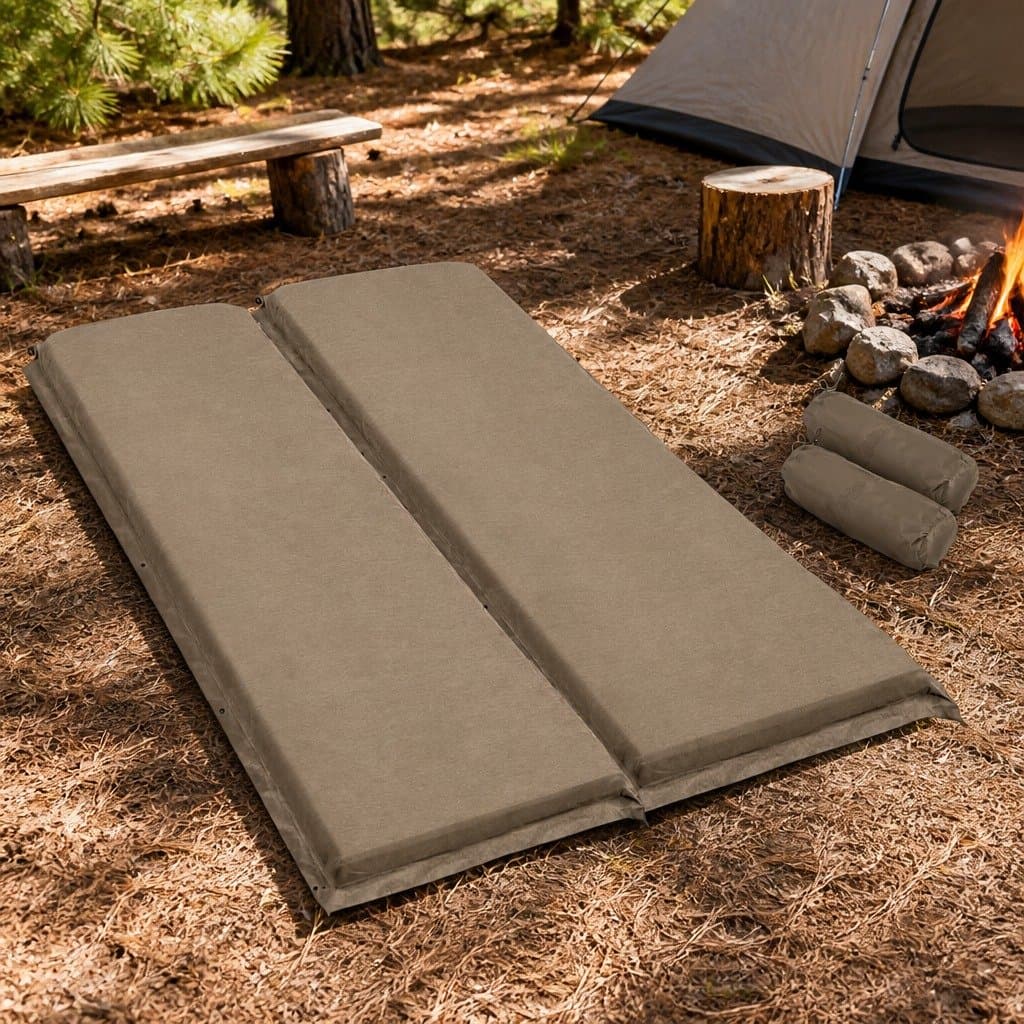 Self Inflating Double Sleeping Mat for Camping