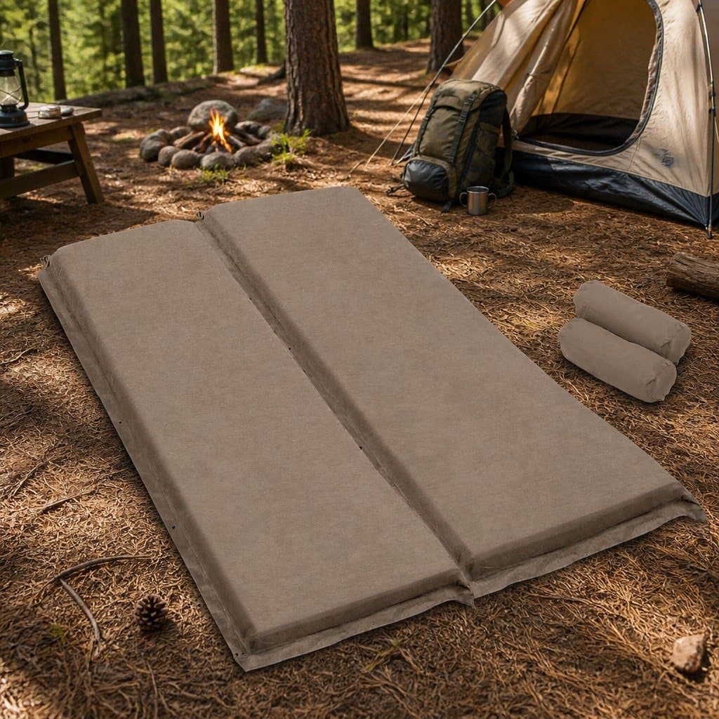 Self Inflating Double Sleeping Mat for Camping