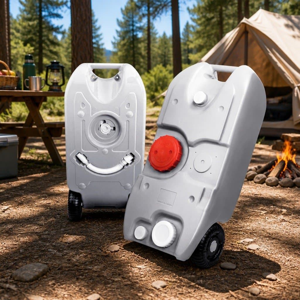 40L Portable Water Tank with Wheels