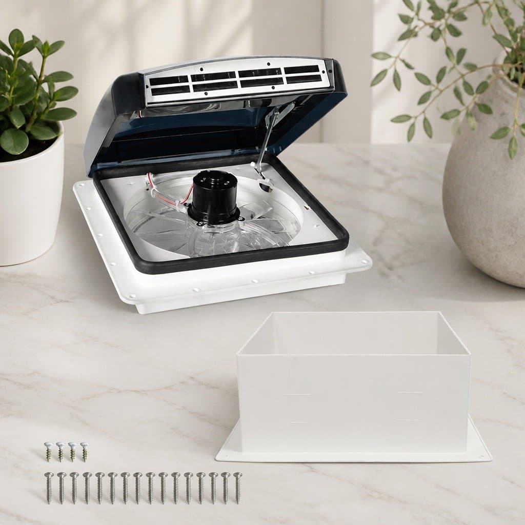12V Caravan Roof Vent Fan with Adjustable Speed