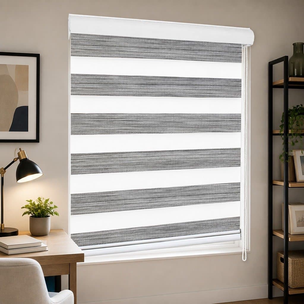 Zebra Roller Blind Blackout Curtains 180x210cm