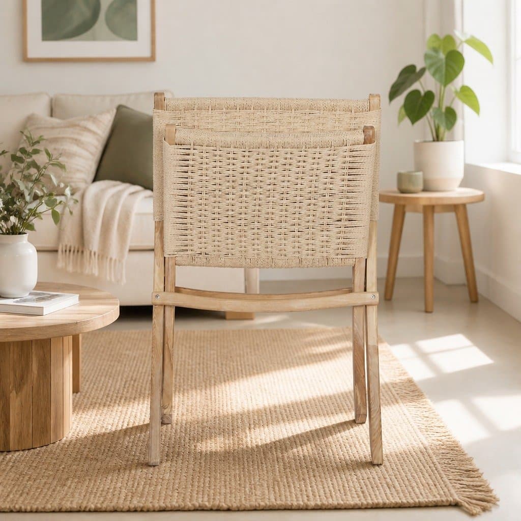 Set of 8 Wooden Folding Accent Chairs for Relaxation