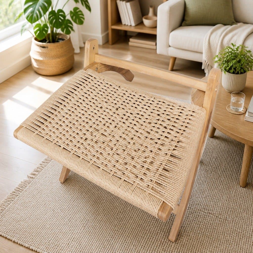 Set of 8 Wooden Folding Accent Chairs for Relaxation