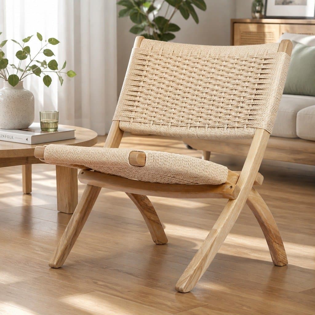 Set of 8 Wooden Folding Accent Chairs for Relaxation