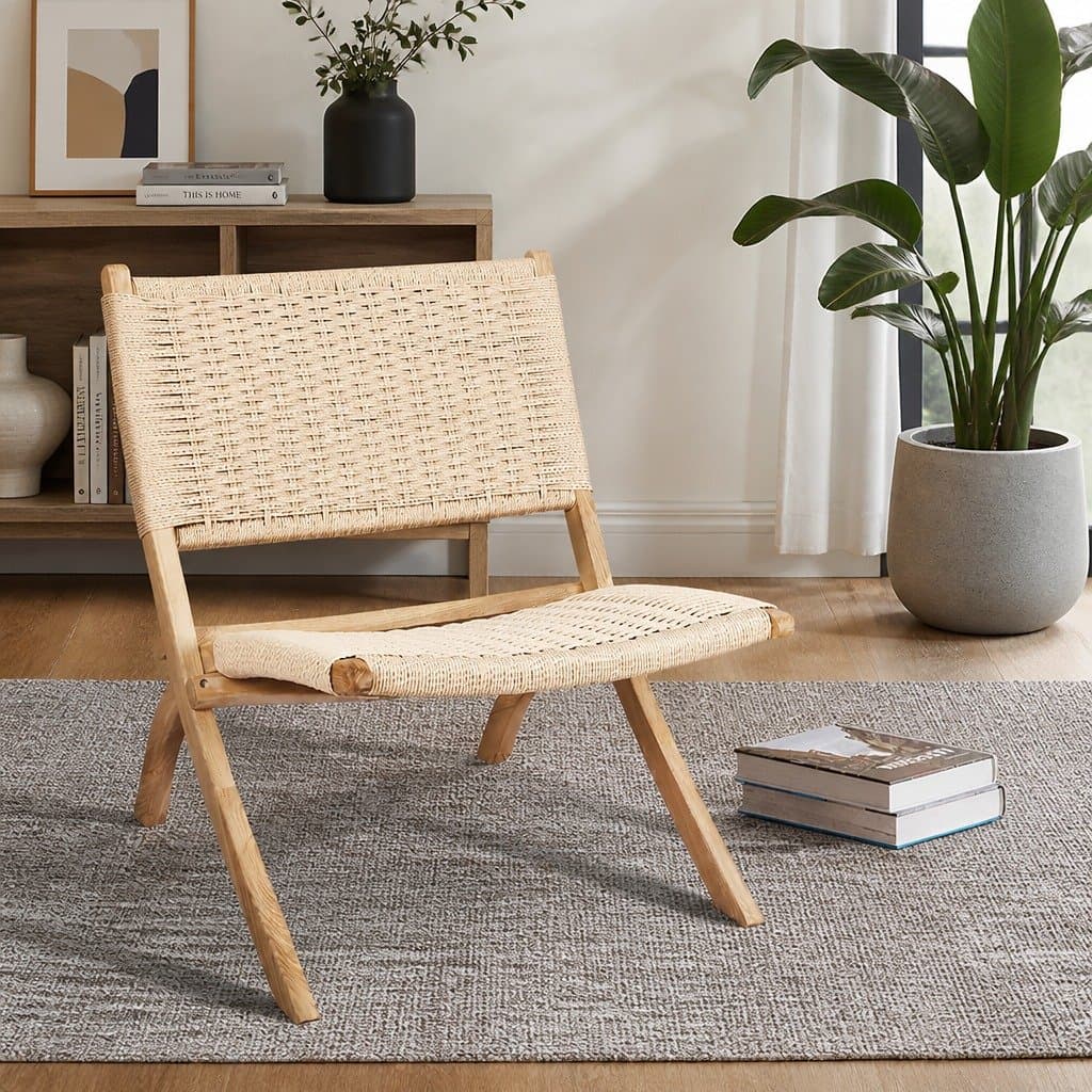 Set of 8 Wooden Folding Accent Chairs for Relaxation