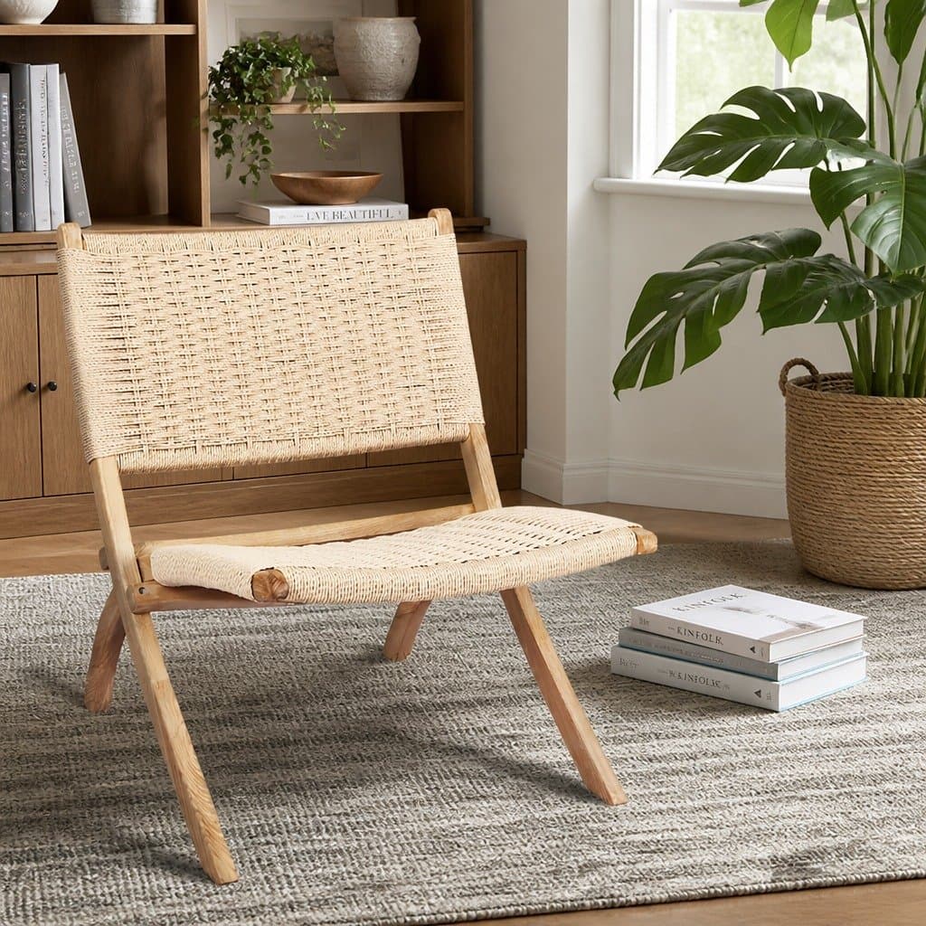 Set of 8 Wooden Folding Accent Chairs for Relaxation