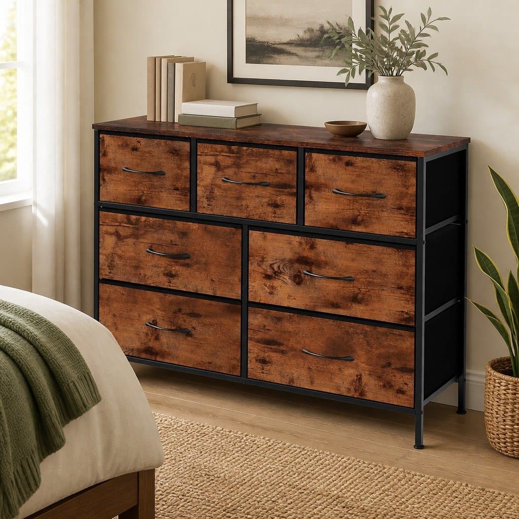 Fabric Drawer Tower Storage Organizer for Home