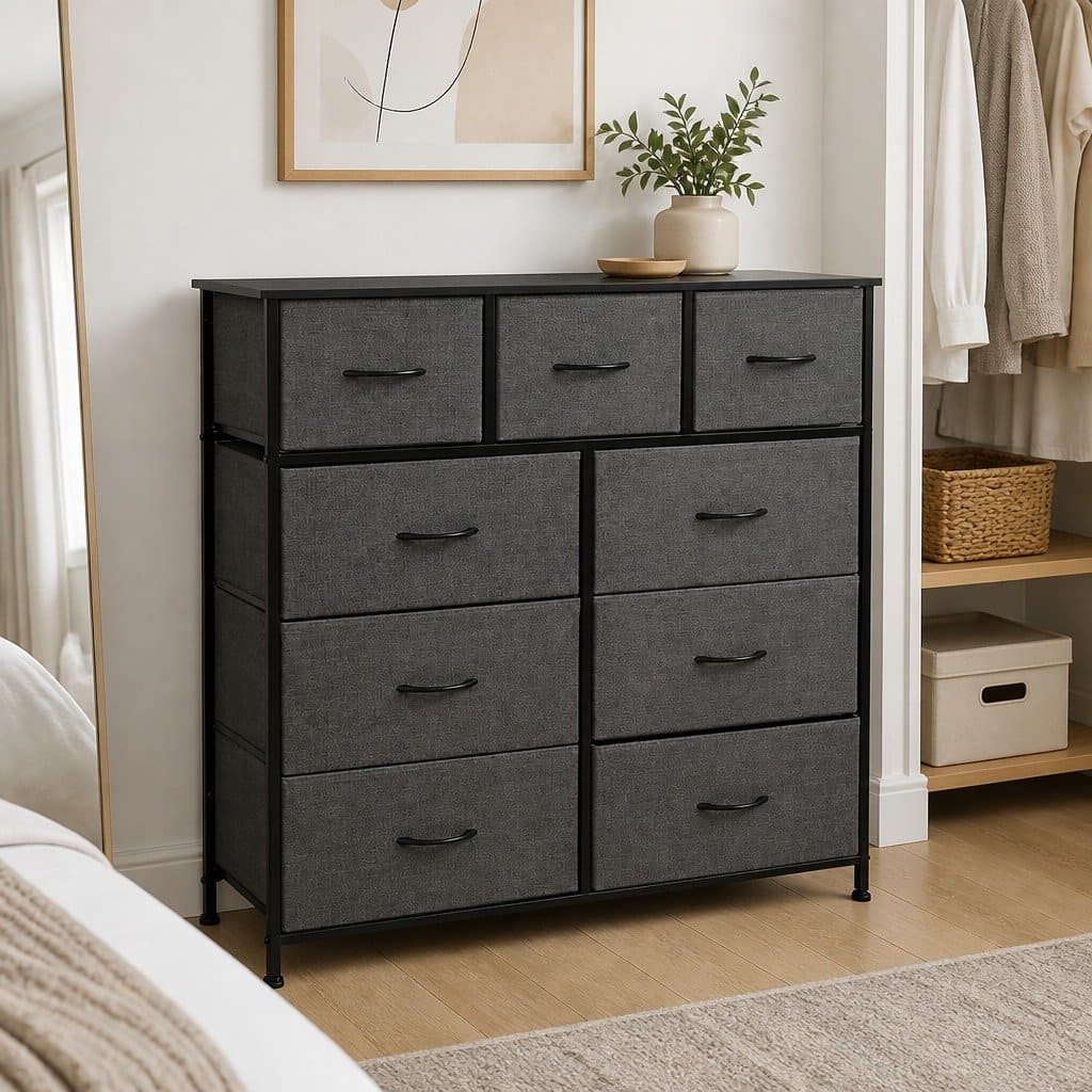 9 Drawer Chest of Drawers Storage Unit