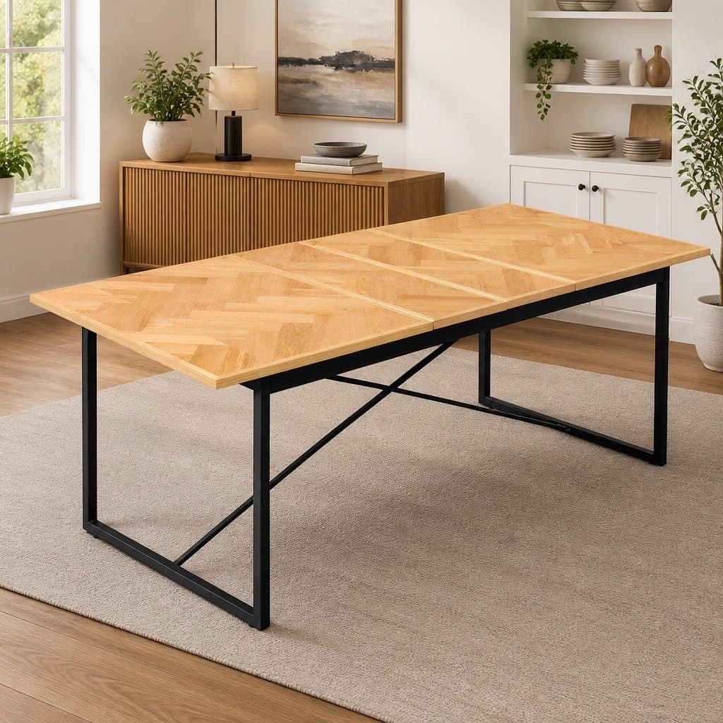 Extendable Dining Table for 10 People