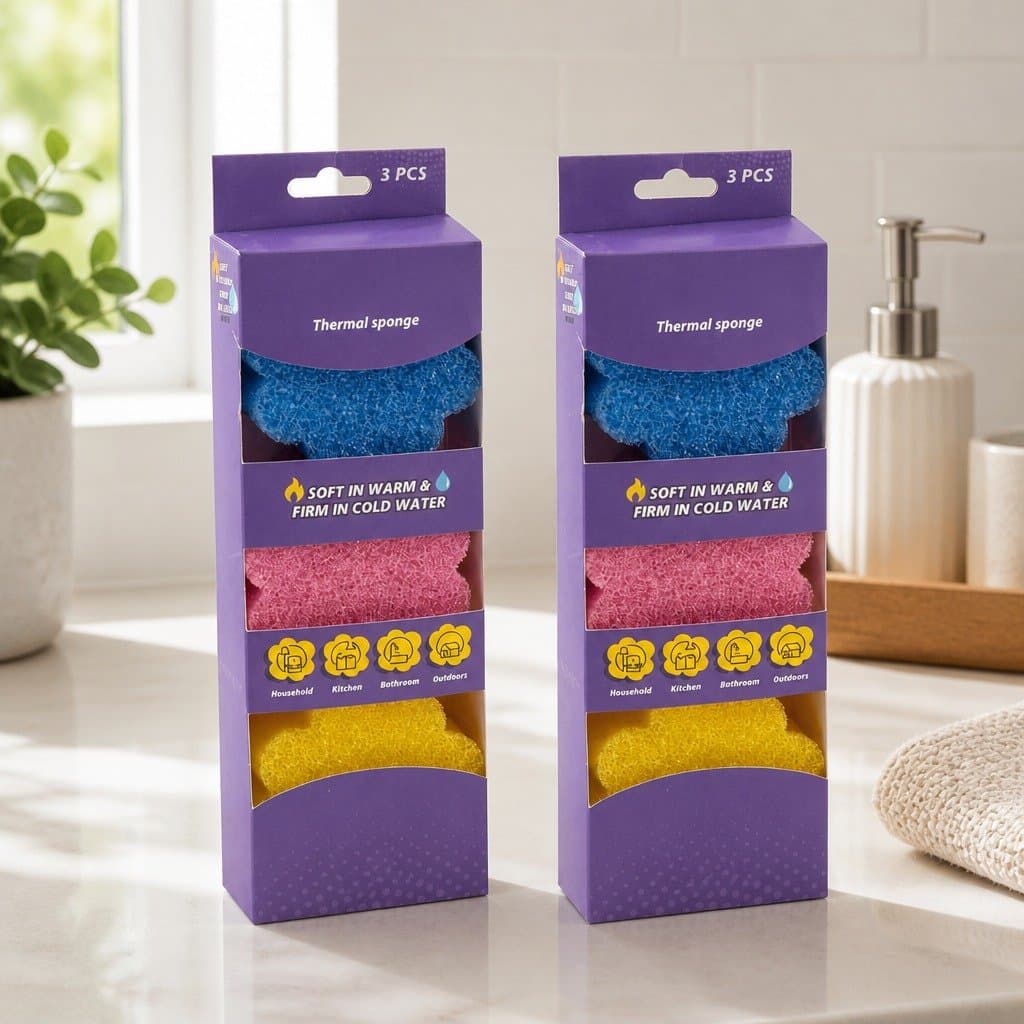 2x 10cm Sponge 3pk Twin Pack for Cleaning