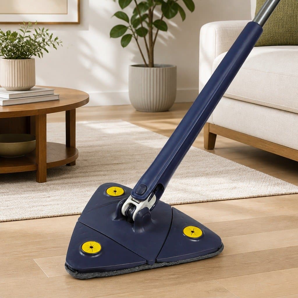 Rotatable Triangle Mop with Microfibre Cloth