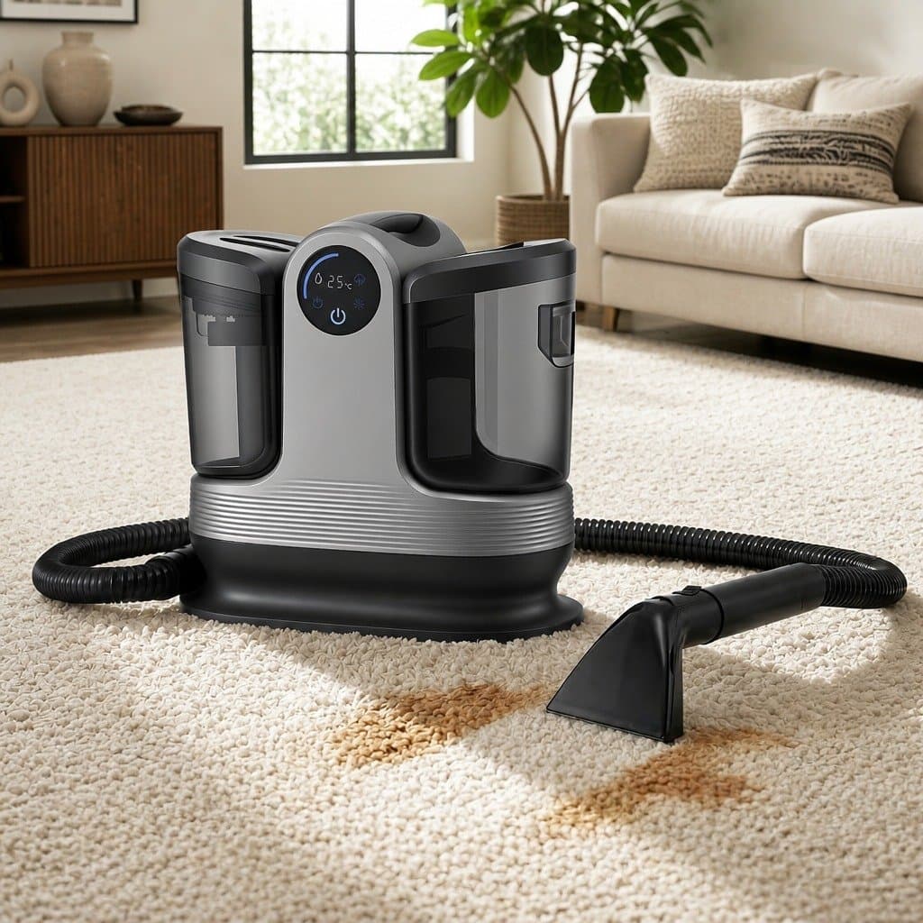 Carpet Washer Handheld Vacuum Cleaner 1700W 11kPa Rapid Heating Spot Cleaner