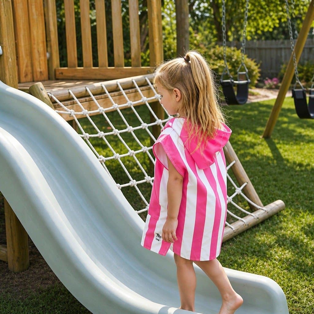 Kids Quick Dry Hooded Poncho Towel for Beach 2-4 Years