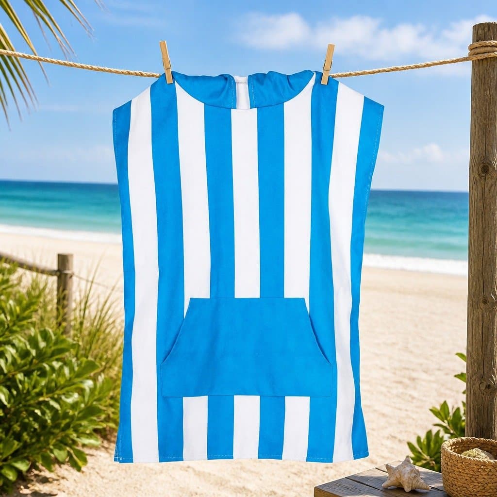 Kids Hooded Poncho Towel for Ages 2-4