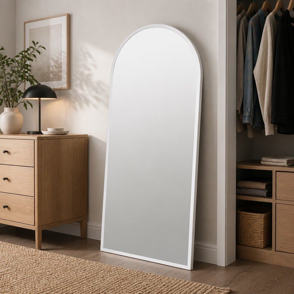 Full Length Floor Mirror 180cm Tall Standing Wall Mounted Bedroom Bathroom