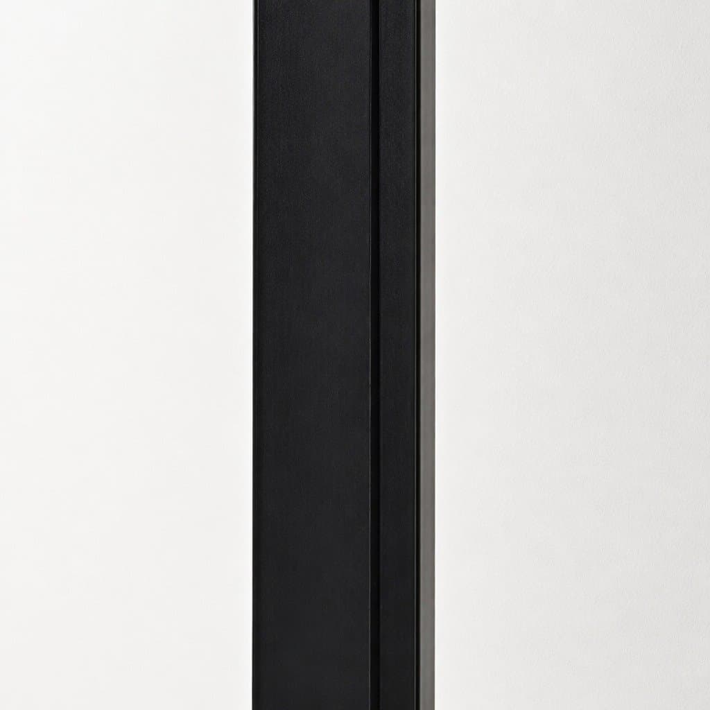Rectangle Wall Mirror 75x50cm Black