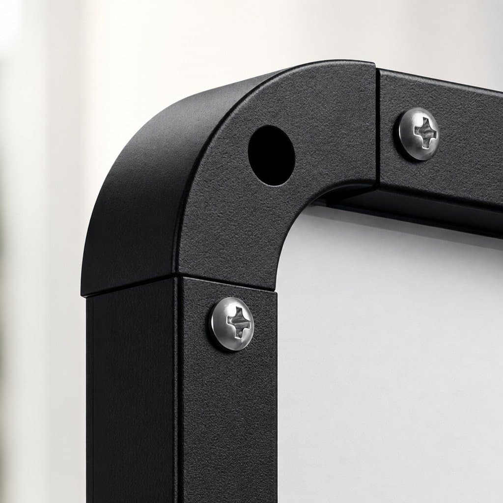 Rectangle Wall Mirror 75x50cm Black