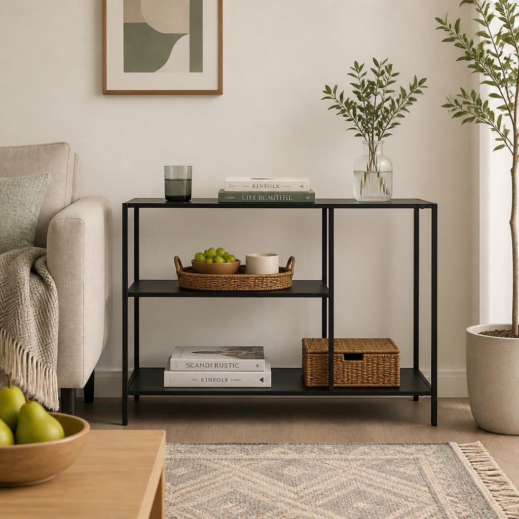 3-Tier Console Table for Hallways and Entryways