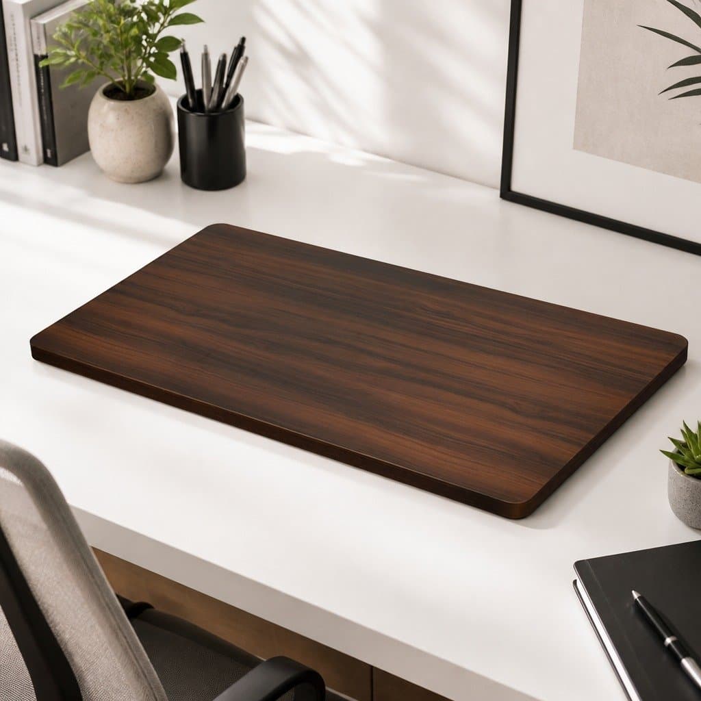 Walnut Adjustable Motorised Desk Frame Table Top 140x70cm