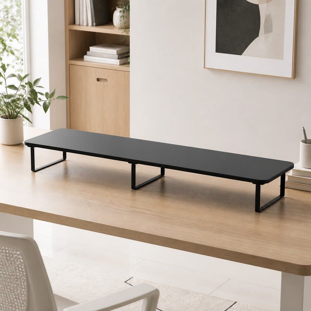 Dual Monitor Stand 100cm Wide Desk Riser