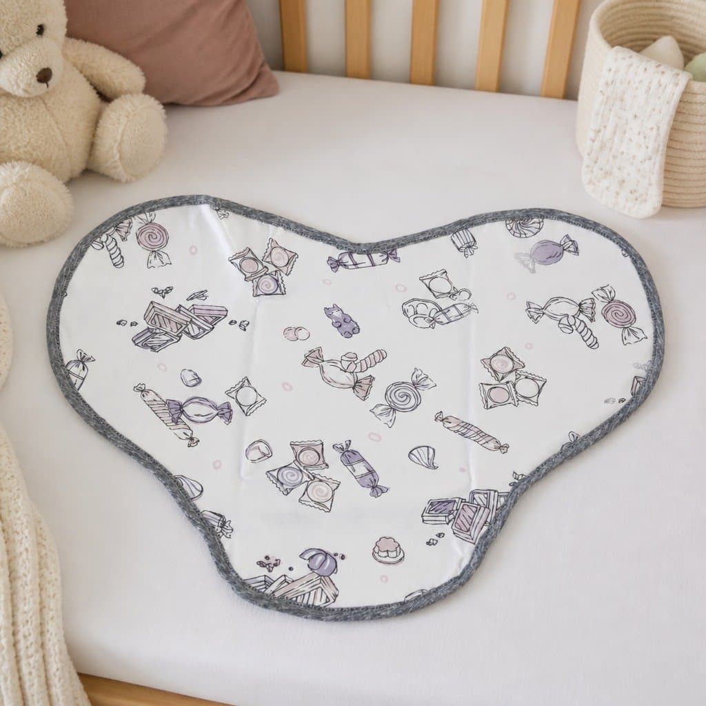 Cloud-Shaped Infant Pillow Case for Nursery