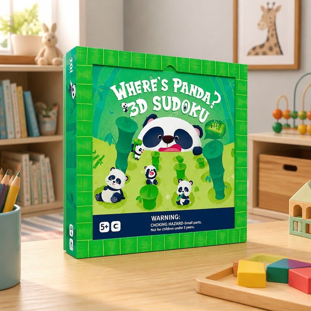 Magnetic 3D Sudoku Board Game for Critical Thinking