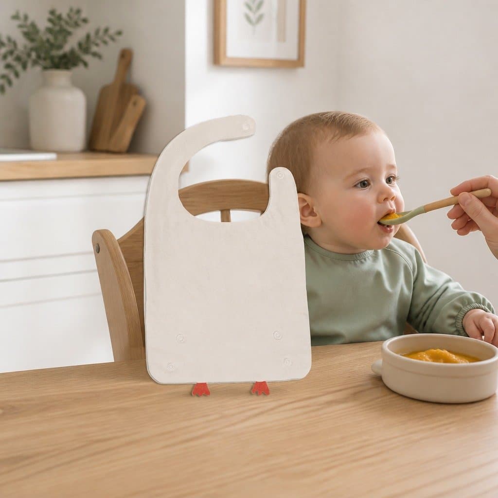 Soft Adjustable Snap Closure Cotton Bib for Infants