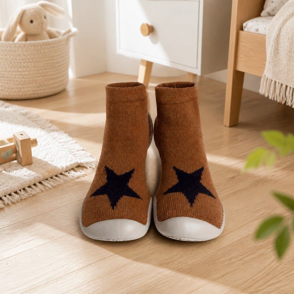 Kids Slipper Socks with Non-Slip Spikes, Size 26-27
