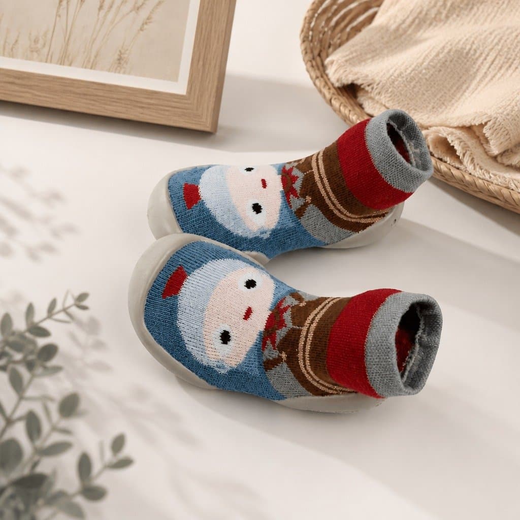 Kids Slipper Socks Machine Washable Non-slip Comfortable Indoor Outdoor Footwear